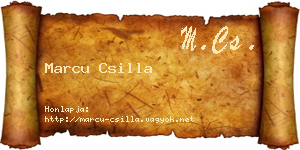 Marcu Csilla névjegykártya